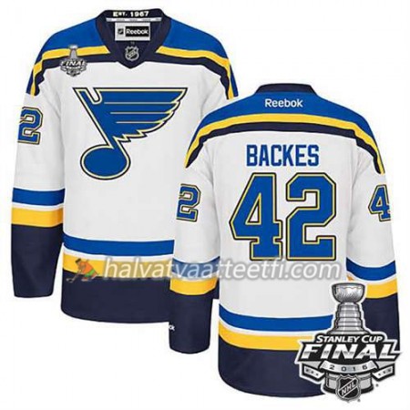 Reebok NHL St. Louis Blues Pelipaita David Backes #42 Valkoinen Vieras 2016 Stanley Cup Reebok NHL St. Louis Blues Pelipaita David Backes #42 Valkoinen Vieras 2016 Stanley Cup