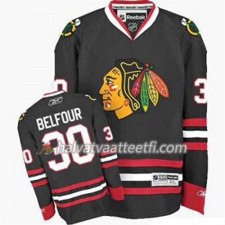 Reebok Miesten NHL Chicago Blackhawks Pelipaita ED Belfour 30 Musta Kolmas Reebok Miesten NHL Chicago Blackhawks Pelipaita ED Belfour 30 Musta Kolmas