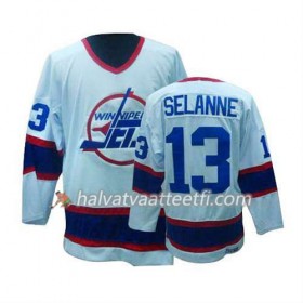 Reebok Miesten NHL Winnipeg Jets Pelipaita Teemu Selanne #13 Valkoinen