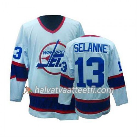 Reebok Miesten NHL Winnipeg Jets Pelipaita Teemu Selanne #13 Valkoinen