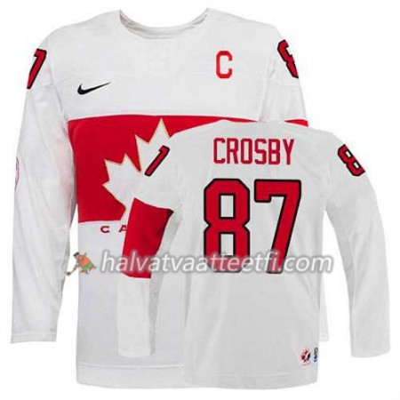Reebok Miesten NHL Premier Olympic-Canada Team Pelipaita Sidney Crosby #87 Koti Valkoinen Paita