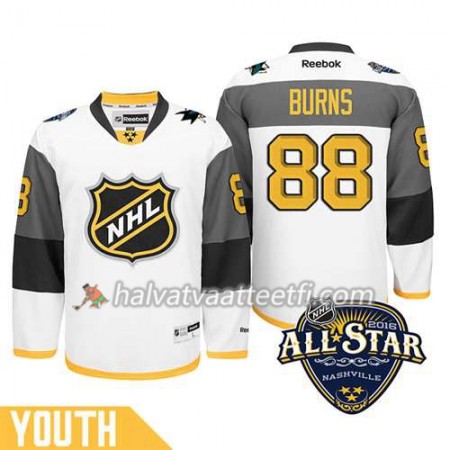 Lasten NHL 2016 All Star Premier-San Jose Sharks Pelipaita Brent Burns #88 Valkoinen Paita