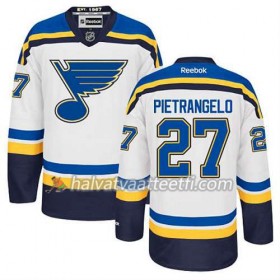 Reebok Miesten NHL St. Louis Blues Pelipaita Alex Pietrangelo #27 Vieras Valkoinen
