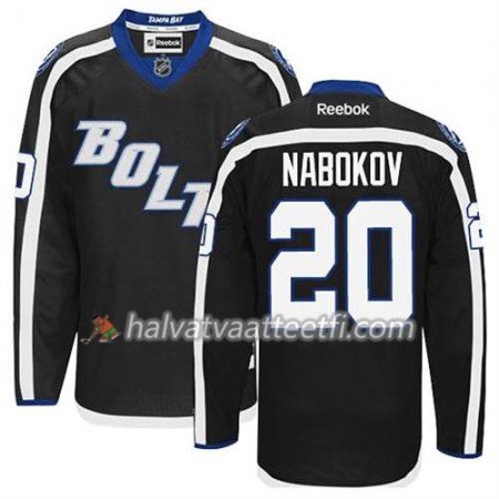 Reebok Miesten NHL Tampa Bay Lightning Pelipaita Evgeni Nabokov #20 Kolmas Musta