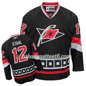 Reebok Miesten NHL Carolina Hurricanes Pelipaita Eric Staal #12 Kolmas Musta