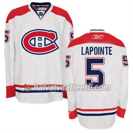 Reebok Miesten NHL Montreal Canadiens Pelipaita Guy Lapointe #5 Vieras Valkoinen Reebok Miesten NHL Montreal Canadiens Pelipaita Guy Lapointe #5 Vieras Valkoinen