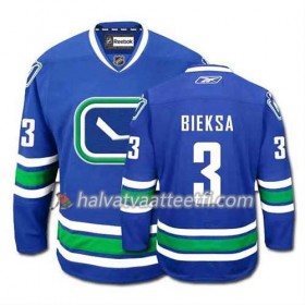 Reebok Miesten NHL Vancouver Canucks Pelipaita Kevin Bieksa #3 Kolmas Sininen