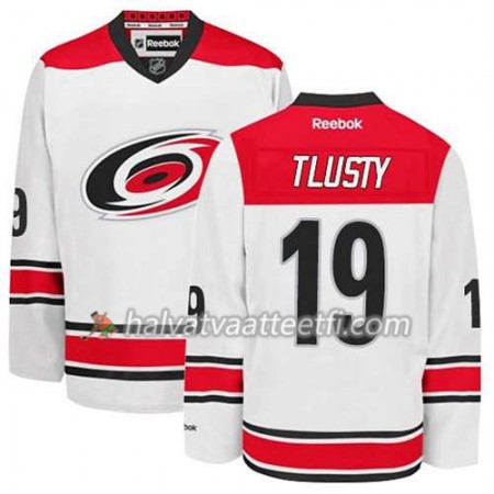 Reebok Miesten NHL Carolina Hurricanes Pelipaita Jiri Tlusty #19 Vieras Valkoinen Reebok Miesten NHL Carolina Hurricanes Pelipaita Jiri Tlusty #19 Vieras Valkoinen